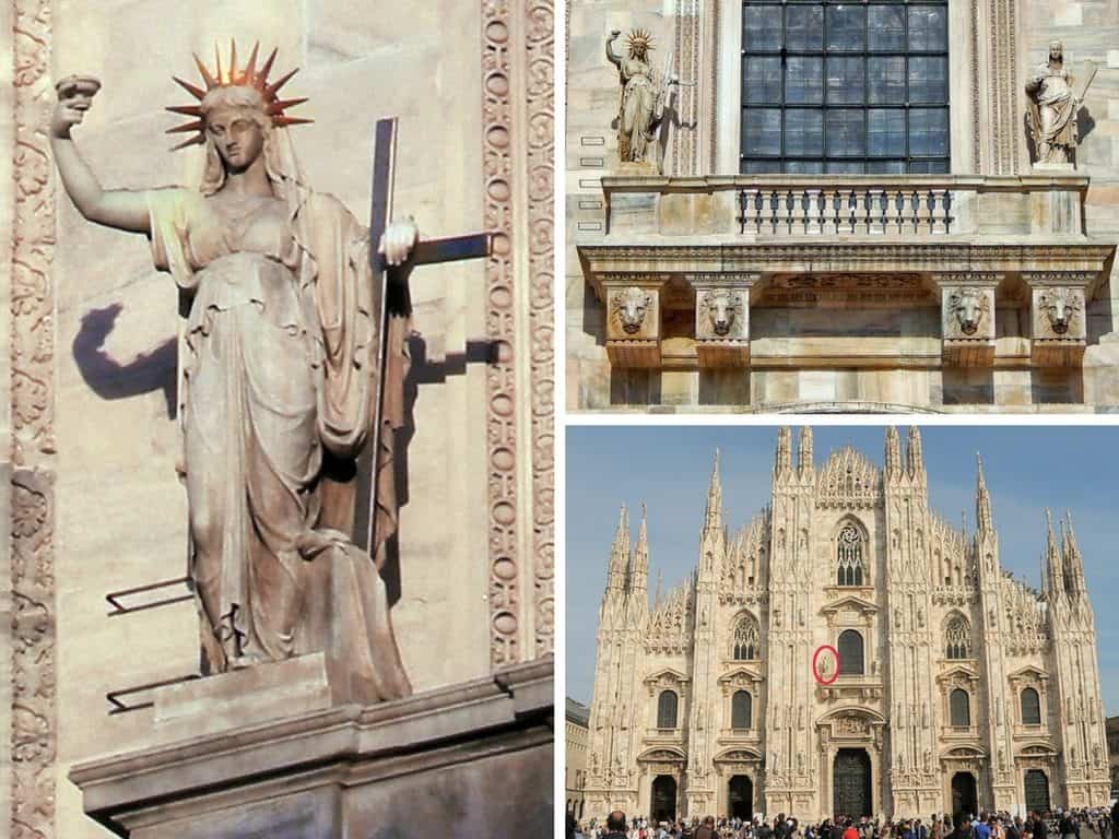 10 luoghi poco conosciuti di Milano - duomo statua libertà